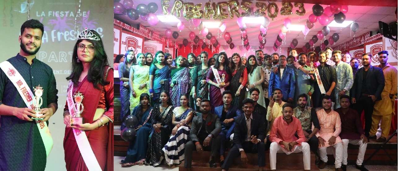 Prafull was crowned Mister and Saloni was crowned Miss Fresher MBA 2k23