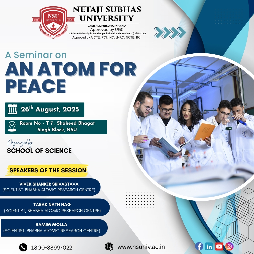 Seminar on “An Atom for Peace” Seminar on “An Atom for Peace”